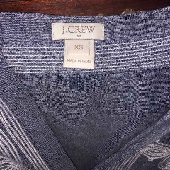 J. CREW JEAN EMBROIDERED TUNIC - Picture 4 of 4